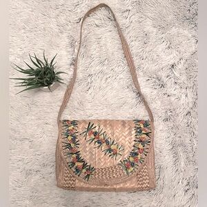 Vintage Rattan Shoulder Bag